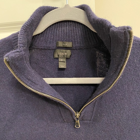 JCrew men’s small slim fit quarter zip sweater - Picture 3 of 8